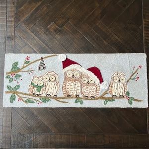 Let It Snow Beaded Table Runner, Christmas 🎅🏻